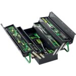 CASSETTA PORTA UTENSILI A 5 SCOMPARTI CON ASSORTIMENTO 104 UTENSILI PROFESSIONALI